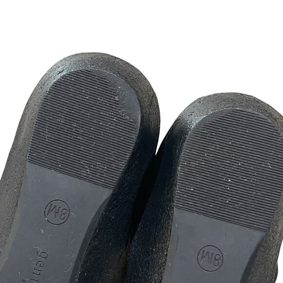 Gentle Souls Women's Leather Wedge Ballet Nerissa Ghillie Size 8 in Black - Picture 5 of 8